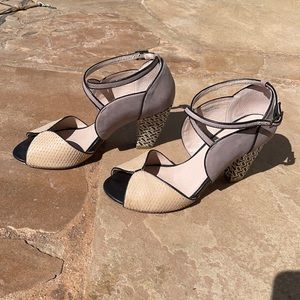 Patterned heels